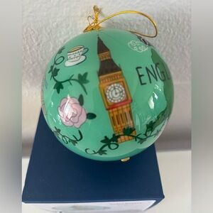 World Market Li Bien England Global 2025 Glass Ball Ornament New